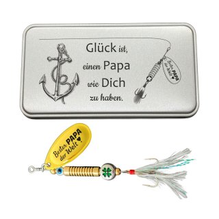 Anglergeschenk mit Gravur "Bester Papa der Welt"