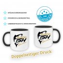 Angler Tasse Marke Logo"GluecksFish" Geschenk...