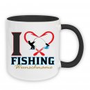 Angler Tasse mit Spruch "I love fishing"...