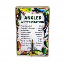 Angler-Wetterstation Schild Geschenk für Angler...