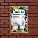Angler-Wetterstation Schild Geschenk für Angler Gluecksfish