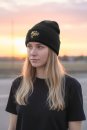 Gluecksfish Winter Beanie – Warme Beechfield Mütze mit Logo Unisex 4 Farben
