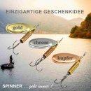 Glücks-Spinner "Fang meines Lebens" Kunstköder Angelköder Geschenk für Angler Gluecksfish