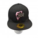 Fishing Cap Gluecksfish Snapback Angler Mütze schwarz-gold rosa