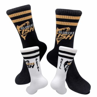Gluecksfish Socken - Petri Heil