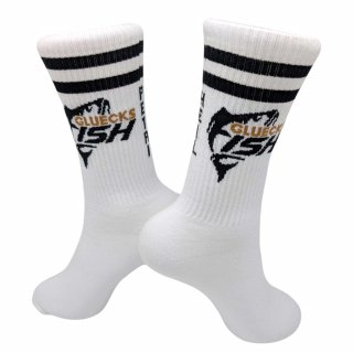 Gluecksfish Socken weiß