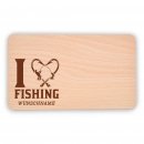 Frühstücksbrett "I love FISHING"...