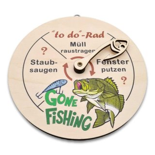 to do - Rad "Gone Fishing" Geschenk für Angler Gluecksfish